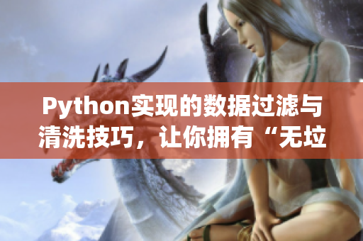 Python實(shí)現(xiàn)的數(shù)據(jù)過濾與清洗技巧，讓你擁有“無垃圾數(shù)據(jù)池”的能力！
