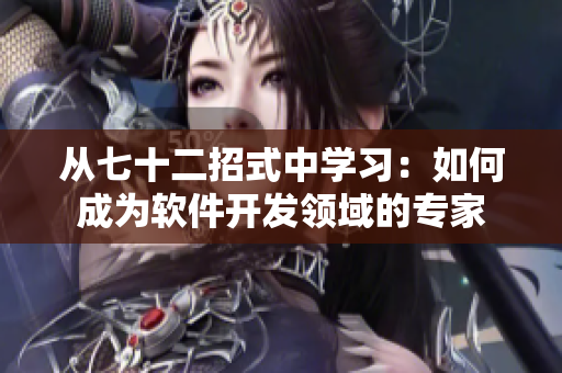 從七十二招式中學(xué)習(xí)：如何成為軟件開發(fā)領(lǐng)域的專家