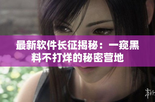 最新軟件長征揭秘：一窺黑料不打烊的秘密營地