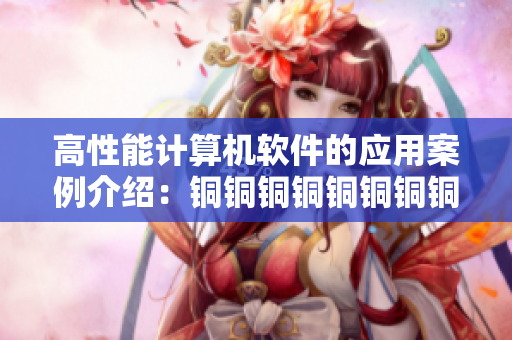 高性能計(jì)算機(jī)軟件的應(yīng)用案例介紹：銅銅銅銅銅銅銅銅好大好深板