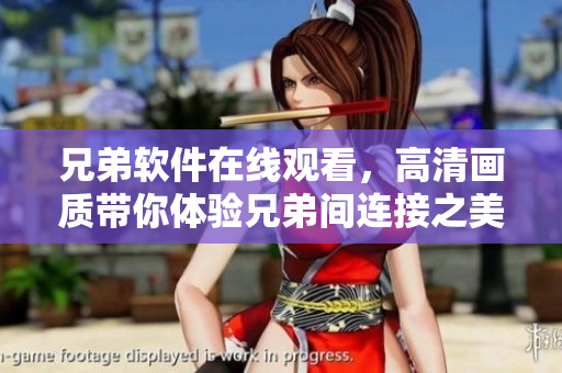 兄弟軟件在線觀看，高清畫(huà)質(zhì)帶你體驗(yàn)兄弟間連接之美