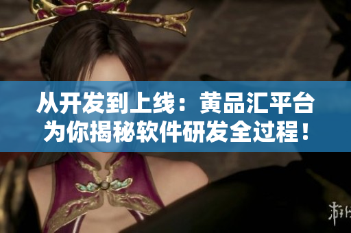 從開發(fā)到上線：黃品匯平臺為你揭秘軟件研發(fā)全過程！