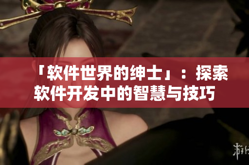 「軟件世界的紳士」：探索軟件開發(fā)中的智慧與技巧