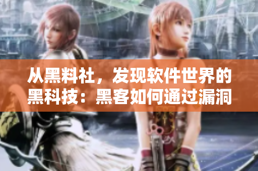 從黑料社，發(fā)現(xiàn)軟件世界的黑科技：黑客如何通過(guò)漏洞入侵你的電腦