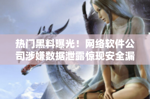 熱門黑料曝光！網(wǎng)絡軟件公司涉嫌數(shù)據(jù)泄露驚現(xiàn)安全漏洞！