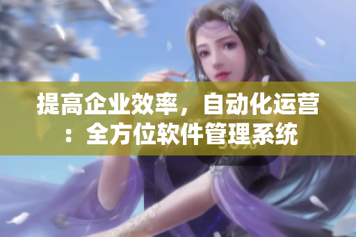 提高企業(yè)效率，自動(dòng)化運(yùn)營(yíng)：全方位軟件管理系統(tǒng)