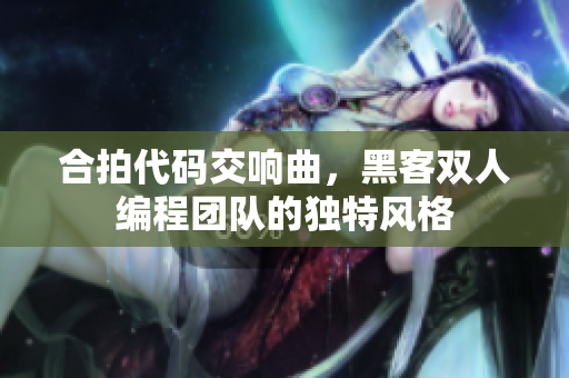 合拍代碼交響曲，黑客雙人編程團隊的獨特風(fēng)格