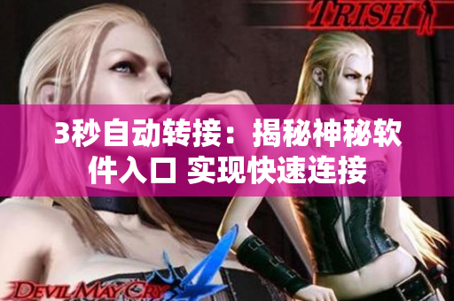 3秒自動轉(zhuǎn)接：揭秘神秘軟件入口 實(shí)現(xiàn)快速連接