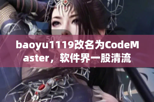 baoyu1119改名為CodeMaster，軟件界一股清流