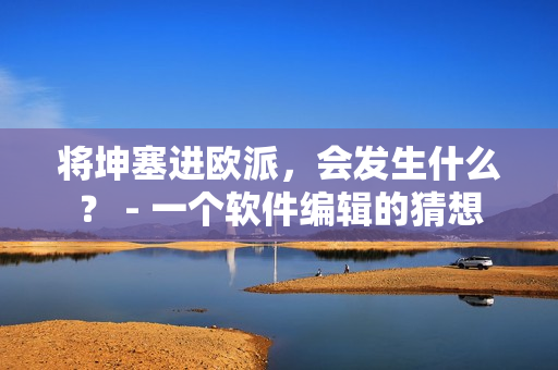 將坤塞進歐派，會發(fā)生什么？ - 一個軟件編輯的猜想