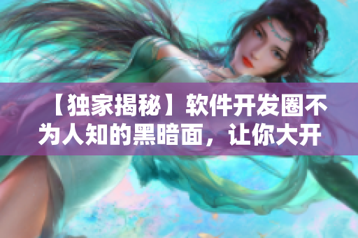 【獨(dú)家揭秘】軟件開發(fā)圈不為人知的黑暗面，讓你大開眼界