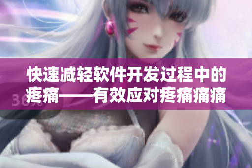 快速減輕軟件開發(fā)過程中的疼痛——有效應對疼痛痛痛痛痛痛痛