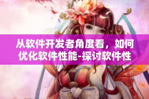 從軟件開發(fā)者角度看，如何優(yōu)化軟件性能-探討軟件性能提升的策略