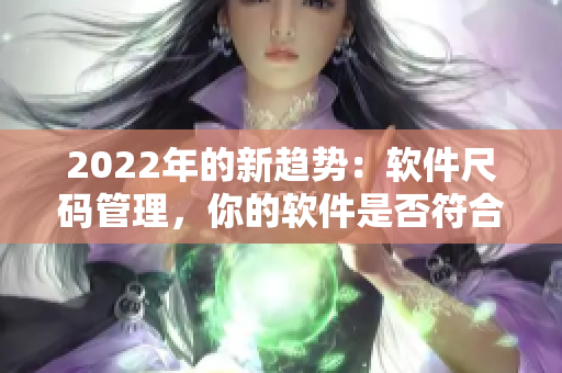 2022年的新趨勢：軟件尺碼管理，你的軟件是否符合國內(nèi)和歐洲標(biāo)準(zhǔn)？