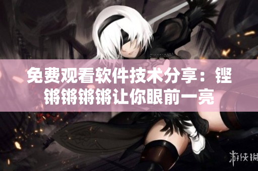 免費(fèi)觀看軟件技術(shù)分享：鏗鏘鏘鏘鏘讓你眼前一亮
