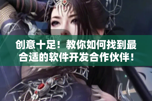 創(chuàng)意十足！教你如何找到最合適的軟件開發(fā)合作伙伴！