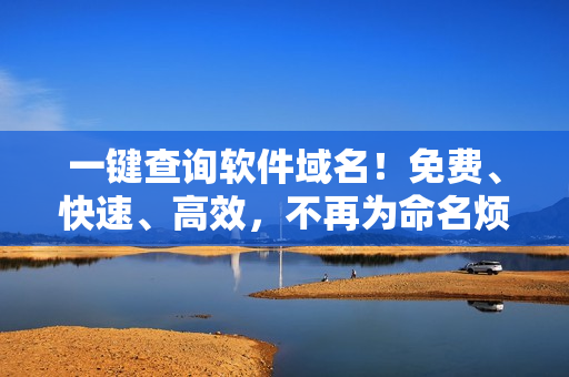 一鍵查詢軟件域名！免費、快速、高效，不再為命名煩惱