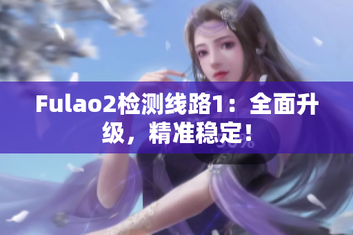 Fulao2檢測線路1：全面升級，精準穩(wěn)定！