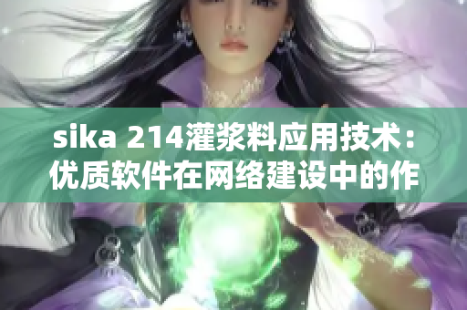 sika 214灌漿料應(yīng)用技術(shù)：優(yōu)質(zhì)軟件在網(wǎng)絡(luò)建設(shè)中的作用