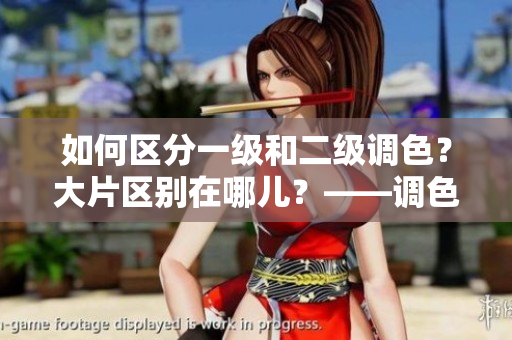 如何區(qū)分一級(jí)和二級(jí)調(diào)色？大片區(qū)別在哪兒？——調(diào)色技能梳理