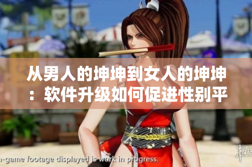 從男人的坤坤到女人的坤坤：軟件升級如何促進性別平等