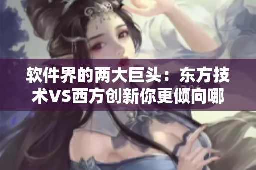 軟件界的兩大巨頭：東方技術VS西方創(chuàng)新你更傾向哪個？