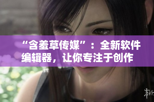 “含羞草傳媒”：全新軟件編輯器，讓你專注于創(chuàng)作