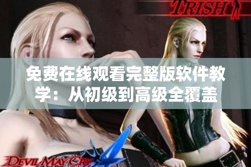 免費(fèi)在線觀看完整版軟件教學(xué)：從初級到高級全覆蓋