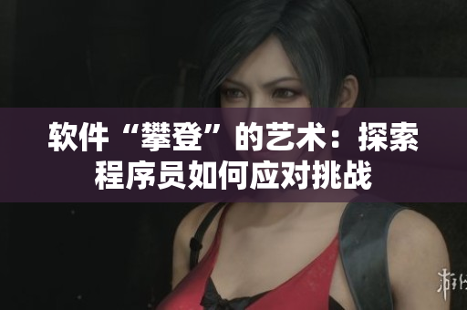 軟件“攀登”的藝術(shù)：探索程序員如何應(yīng)對(duì)挑戰(zhàn)