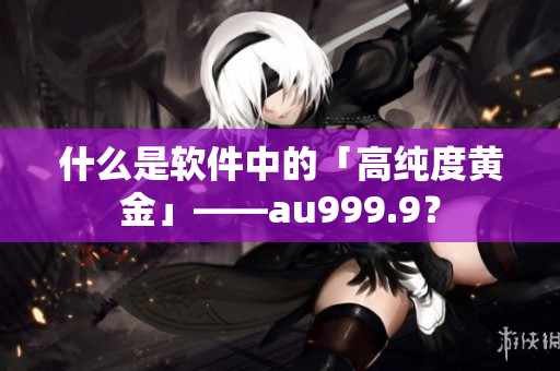 什么是軟件中的「高純度黃金」——au999.9？