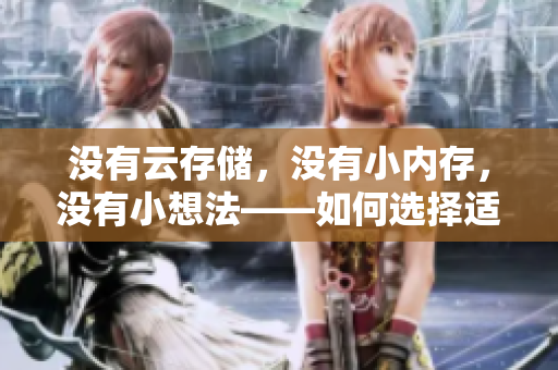 沒有云存儲(chǔ)，沒有小內(nèi)存，沒有小想法——如何選擇適合你的網(wǎng)絡(luò)軟件？