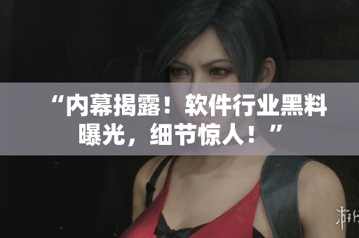 “內(nèi)幕揭露！軟件行業(yè)黑料曝光，細(xì)節(jié)驚人！”