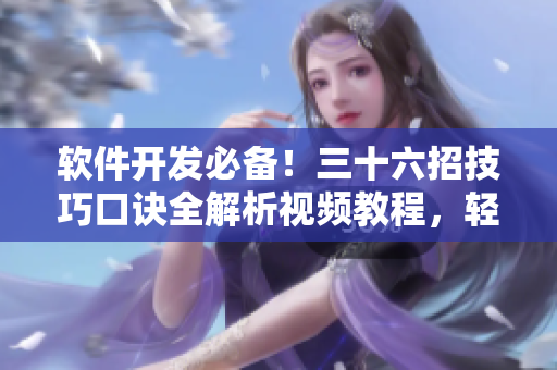 軟件開(kāi)發(fā)必備！三十六招技巧口訣全解析視頻教程，輕松掌握軟件編程精髓