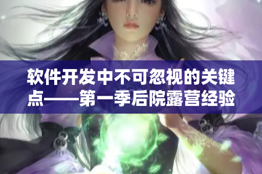 軟件開發(fā)中不可忽視的關(guān)鍵點(diǎn)——第一季后院露營(yíng)經(jīng)驗(yàn)分享