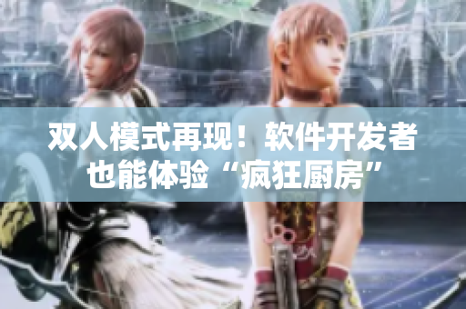 雙人模式再現(xiàn)！軟件開發(fā)者也能體驗(yàn)“瘋狂廚房”