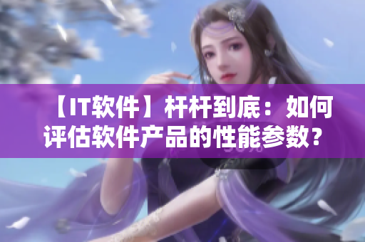 【IT軟件】桿桿到底：如何評估軟件產(chǎn)品的性能參數(shù)？