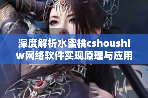 深度解析水蜜桃cshoushiw網(wǎng)絡(luò)軟件實現(xiàn)原理與應(yīng)用場景