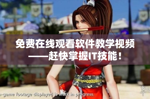 免費(fèi)在線觀看軟件教學(xué)視頻——趕快掌握IT技能！