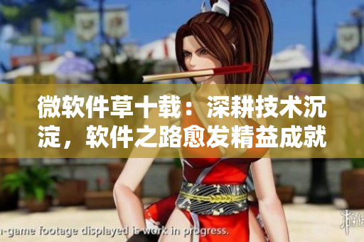 微軟件草十載：深耕技術(shù)沉淀，軟件之路愈發(fā)精益成就