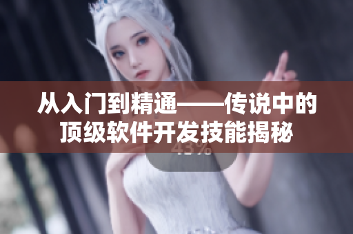 從入門到精通——傳說(shuō)中的頂級(jí)軟件開(kāi)發(fā)技能揭秘