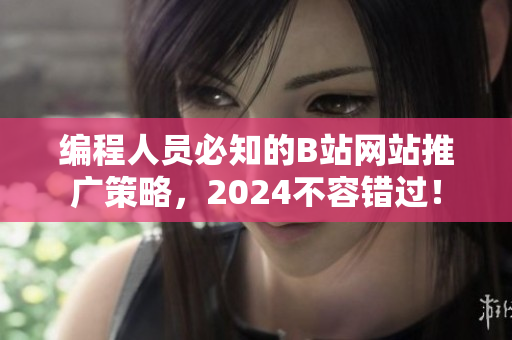 編程人員必知的B站網(wǎng)站推廣策略，2024不容錯過！