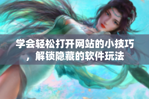 學(xué)會(huì)輕松打開網(wǎng)站的小技巧，解鎖隱藏的軟件玩法