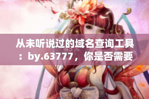 從未聽說過的域名查詢工具：by.63777，你是否需要了解？