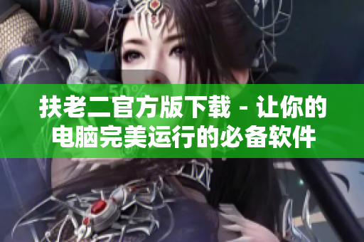 扶老二官方版下載 - 讓你的電腦完美運(yùn)行的必備軟件