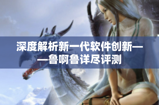 深度解析新一代軟件創(chuàng)新——魯啊魯詳盡評測