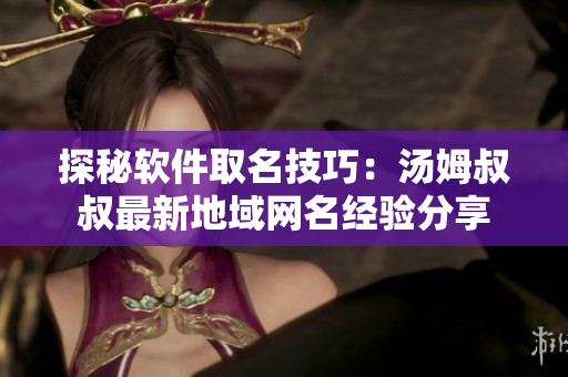 探秘軟件取名技巧：湯姆叔叔最新地域網(wǎng)名經(jīng)驗(yàn)分享