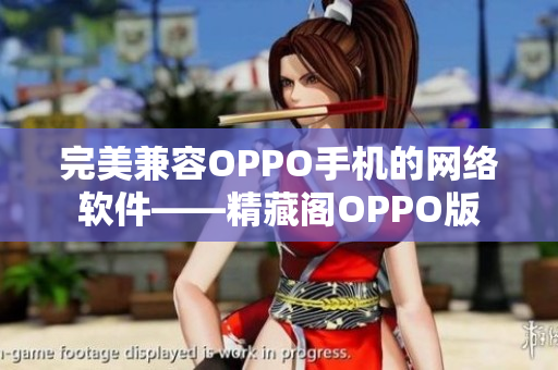 完美兼容OPPO手機的網絡軟件——精藏閣OPPO版