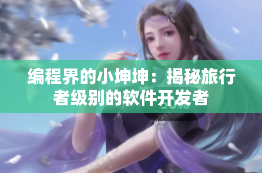 編程界的小坤坤：揭秘旅行者級(jí)別的軟件開發(fā)者
