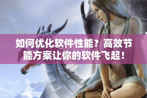 如何優(yōu)化軟件性能？高效節(jié)能方案讓你的軟件飛起！