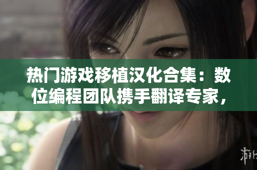 熱門游戲移植漢化合集：數(shù)位編程團隊攜手翻譯專家，呈現(xiàn)經(jīng)典游戲全新面貌